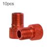 ZTTO 10pcs Presta to Schrader Valve Converter Kit for Bikes - Red - 1