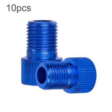 ZTTO 10pcs Presta to Schrader Valve Converter Kit for Bikes - Blue - 1