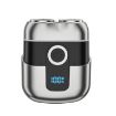Mini Dual Head Electric Shaver for Men - LCD, Waterproof, USB-C Rechargeable - 1