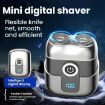 Portable Mini Dual Head Electric Shaver - LCD, Waterproof, USB-C Rechargeable - 2