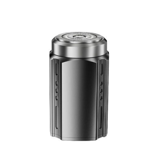 Portable Electric Shaver for Men, LCD Display, USB-C, Waterproof, Black - 1