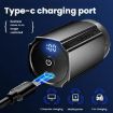 Portable Electric Shaver for Men, LCD Display, USB-C, Waterproof, Black - 6