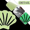 12pcs PEVA Glow-in-Dark Anti-Slip Stickers for Bathroom & Stairs 2x38cm - 3