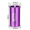 ZTTO Bicycle Seat Post Conversion Sleeve 27.2-31.6mm 2pcs Purple - 2
