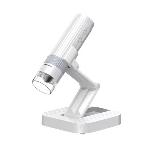 200W Pixel 1000X HD Wireless Digital Microscope with Holder - White - 1