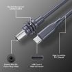 EDUP EP-SK0087 3m Type-C to DC5.5 x 2.1mm Power Cord Cable - 3