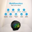 EDUP EH-8816 Digital Alarm Clock, Night Light, Dual Power, Black Case - 2