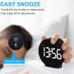 EDUP EH-8816 Digital Alarm Clock, Night Light, Dual Power, Black Case - 5
