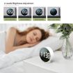 EDUP EH-8816 Digital Clock Night Light Dual Power Alarm (White) - 6