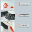 2-in-1 Detachable Window Sill & Groove Cleaning Brush - Orange - 6