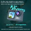M40TR 5K Action Camera with Touch Screen & Remote, Anti-Shake, Dive Ready - 5
