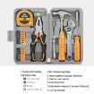 19-Piece Multifunctional Home Repair Hand Toolbox Set - Upgrade Yellow - 2