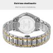 SKMEI Women's Silver Gold Strap Watch, Diamond Case, Green Dial, Waterproof - 7