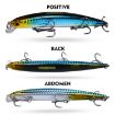 PROBEROS DW622 12.5cm 16g Submerged Minnow Lure Sea Fishing Bait (D) - 4