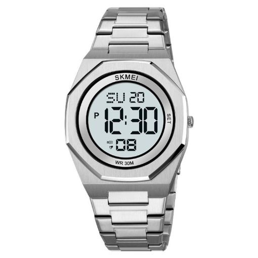 SKMEI 2479 Men's Silver Chronograph Electronic Watch - Business Casual - 1