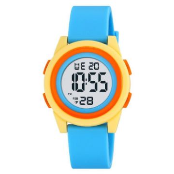SKMEI 2429 Youth Electronic Watch - Simple Outdoor Sports (Pink Blue) - 1