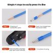 1000pcs Tube Type Cold Pressed Copper Terminal SV RV E1010, Random Color - 8
