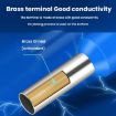 1000pcs Tube Type Cold Pressed Copper Terminal SV RV E1012, Random Color - 5