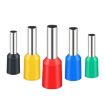 1000pcs Tube Type Cold Pressed Copper Terminal SV RV E2510, Random Color - 2