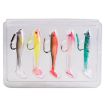 PROBEROS DW6092N6A 5pcs T-Tail Lua Soft Lure Single Hook Bait Set - 1