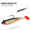 PROBEROS DW6092N6A 5pcs T-Tail Lua Soft Lure Single Hook Bait Set - 4