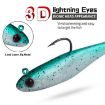PROBEROS DW6092N6A 5pcs T-Tail Lua Soft Lure Single Hook Bait Set - 6