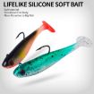 PROBEROS DW6092N6B 5pcs T-Tail Lua Soft Lure Single Hook Bait Set - 7