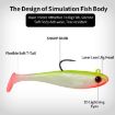 PROBEROS DW6092N6B 5pcs T-Tail Lua Soft Lure Single Hook Bait Set - 8