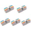 3 In 3 Out Terminal Block Push-type Junction Box 5pcs (KV232-3PC) - 1