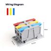 75A Quick-Press Terminal Block Wire Connector, 3 In 3 Out - 4