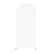 White 180x80cm Arch Fabric Cover U Shape Spandex Stretch Cloth for Events - 1