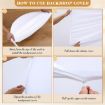 White 180x80cm Arch Fabric Cover U Shape Spandex Stretch Cloth for Events - 9