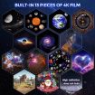USB Space Ball Galaxy Projector Lamp - Starry Sky Atmosphere Light (White) - 8