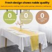 Black Polyester Sateen Table Runner 29x275cm - Hotel Wedding Decor - 2