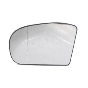 Mercedes-Benz W203/W211 Rearview Mirror Lens 2000-2006 Left White - 1