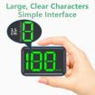 X1 Smart HUD Car GPS Speed Display - HD Head-up Display KM/H (Green) - 4