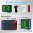 X1 Smart HUD Car GPS Speed Display - HD Head-up Display, MPH, White - 3