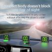 X1 Smart HUD Car GPS Speed Display - HD Head-up Display, MPH, White - 5