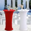 Black Elastic Spandex Table Cover for Hotel Wedding, 60cm Round - 2