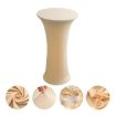 Champagne Elastic Spandex Table Cover for Wedding, 60cm Round - 1