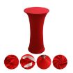 Red Elastic Spandex Table Cover for Hotel Wedding, 80cm Round - 1