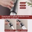 Universal Kitchen Faucet Extender & Splash Guard - Gray Swivel Connector - 3