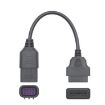 OBD2 8 Pin to 16 Pin Cable for Polaris Slingshot ATV - Black - 1