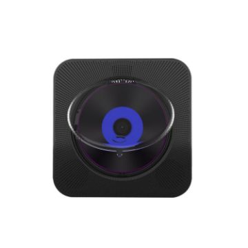 Kecag KC-807 Wall-mounted Retro Bluetooth CD Player, EU Plug, Black - 1