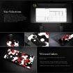 Abstract Fluid Color Mouse Pad - Non-Slip Rubber Desk Mat 300x600x2mm - 3