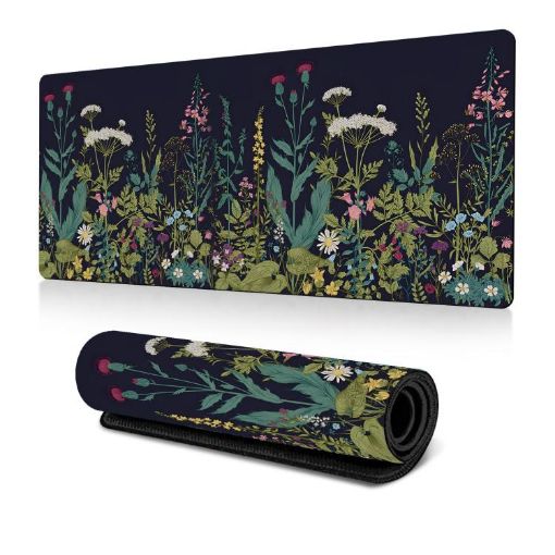 Flowers & Trees Mouse Pad Desk Mat for Office/Gaming 300x600x2mm (No.2) - 1