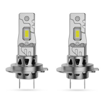 2pcs H7 6000K Mini Car LED Headlights - White Light Plug-in Integrated - 1