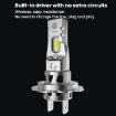 2pcs H7 6000K Mini Car LED Headlights - White Light Plug-in Integrated - 2