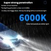 2pcs H7 6000K Mini Car LED Headlights - White Light Plug-in Integrated - 3