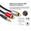 VEGGIEG 10m 3.5mm to 2RCA Audio Cable for Phone & Computer Speakers - 4